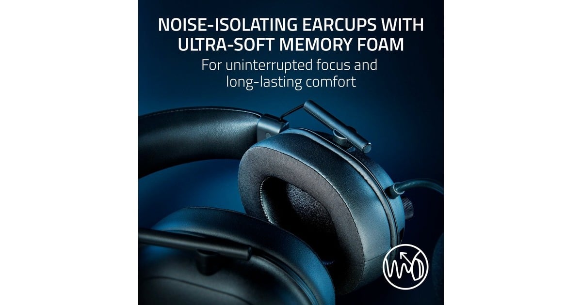 RazerBlackShark V2 HyperSpeed over-ear gaming headset  (Zwart, Bluetooth, PlayStation 4, Xbox One, Nintendo Switch)