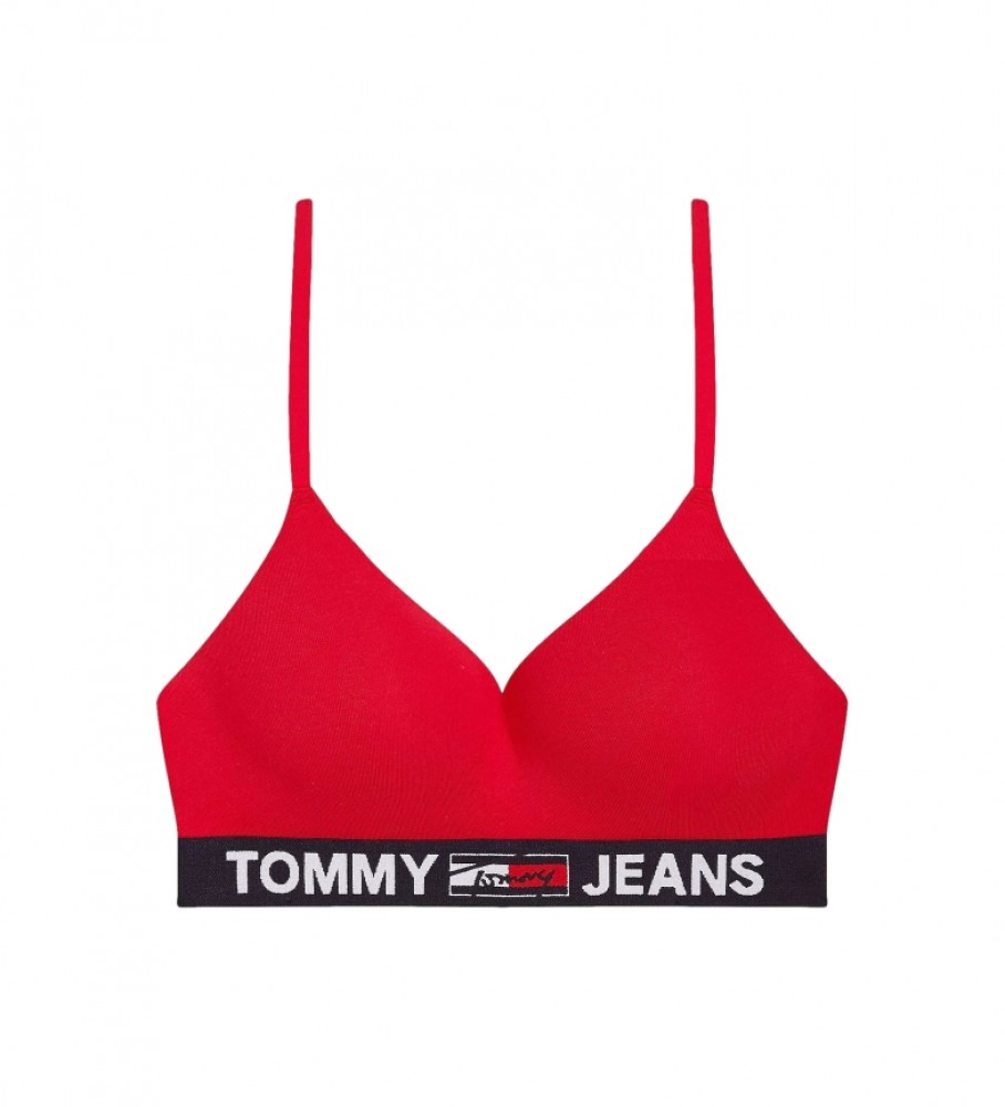 Sutiã Tommy Hilfiger com bojo, vermelho