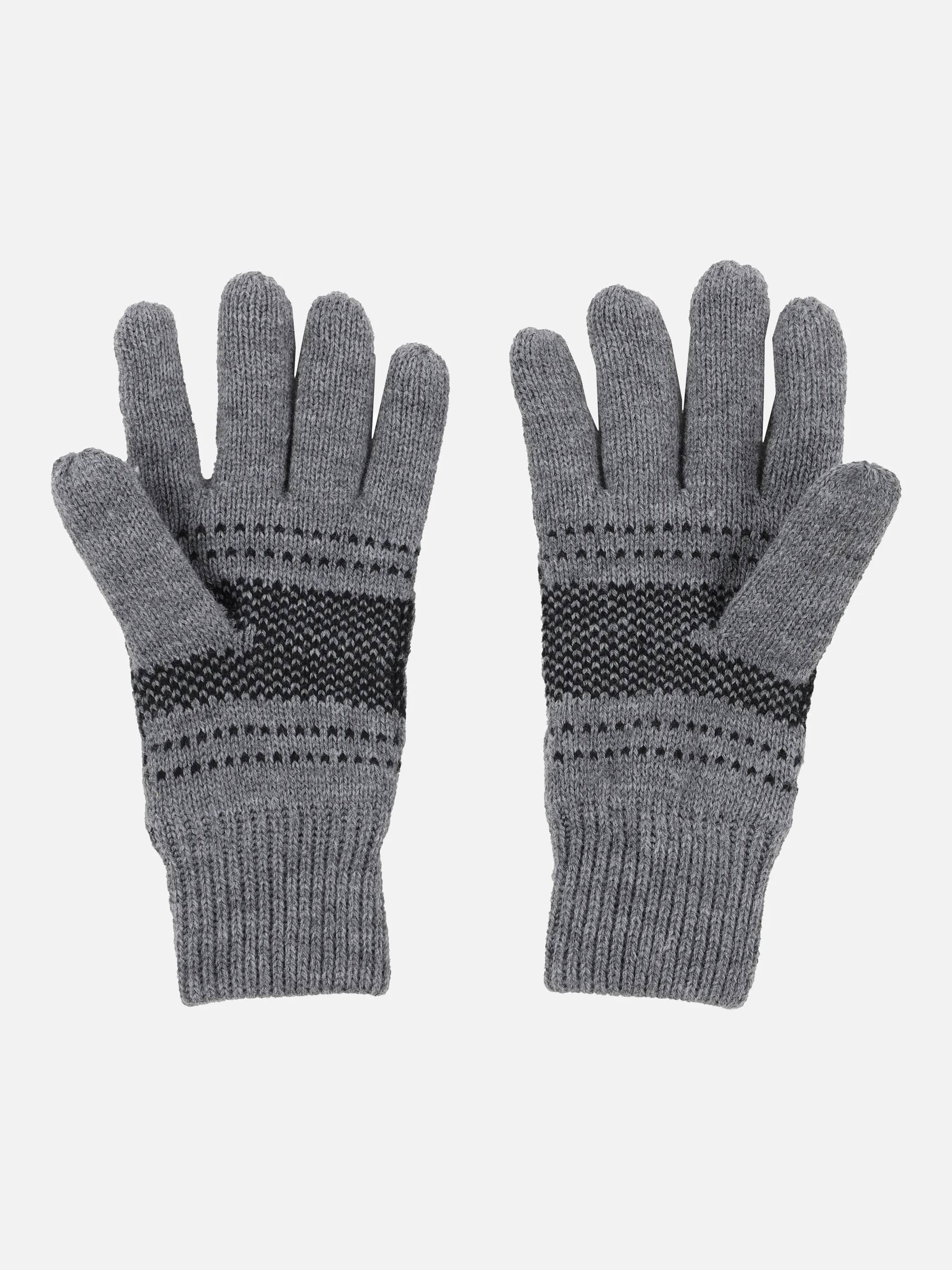Herren Strickhandschuhe mit Norwegermuster