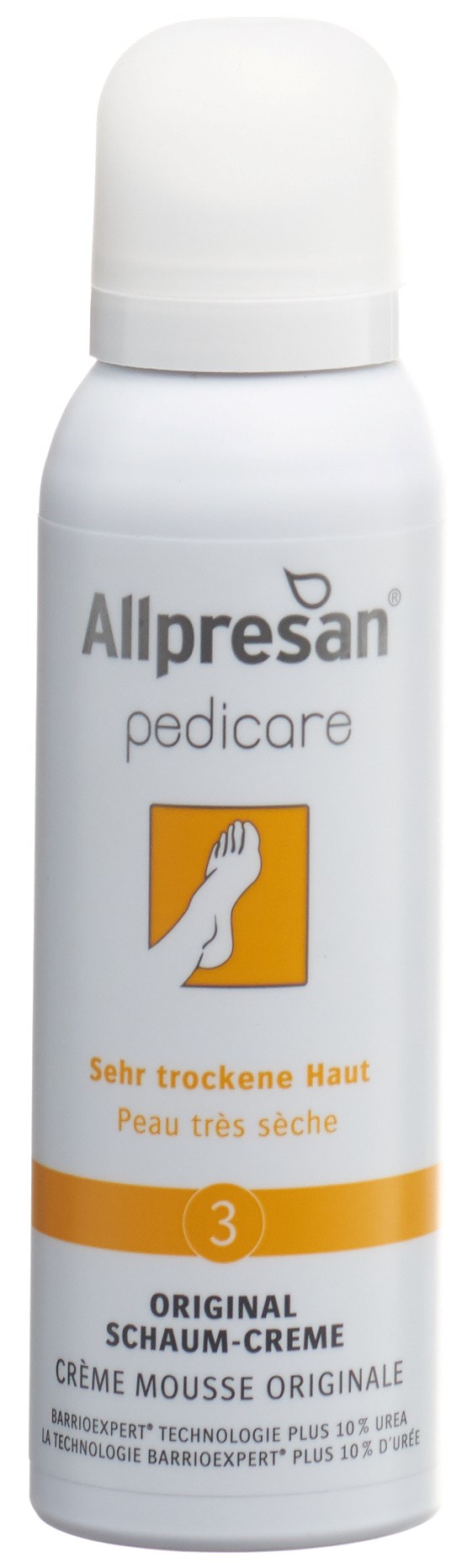 ALLPRESAN pedicare 3 Fuss Schaum<br>125 ml, Schaum, sehr trockene Haut