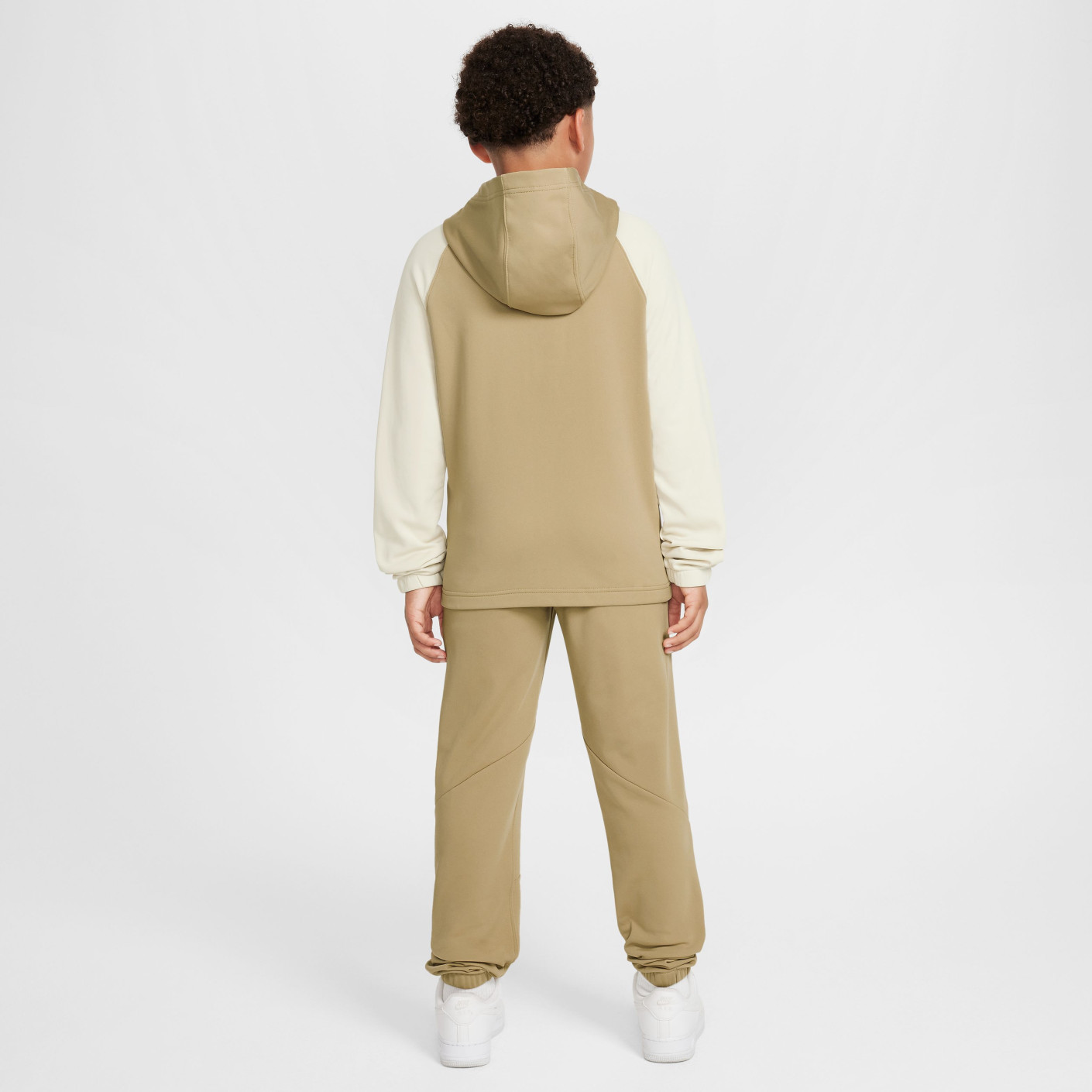 Nike Sportswear Poly Trainingspak Full-Zip Hooded Kids Beige Gebroken Wit