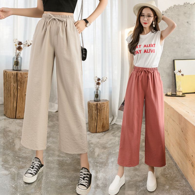 Seoul Crush - Wijde broek met trekkoord
