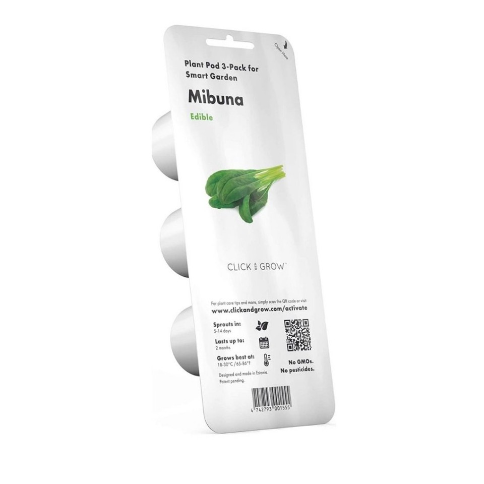 Click and Grow - Smart Garden Refill 3-pack Mibuna