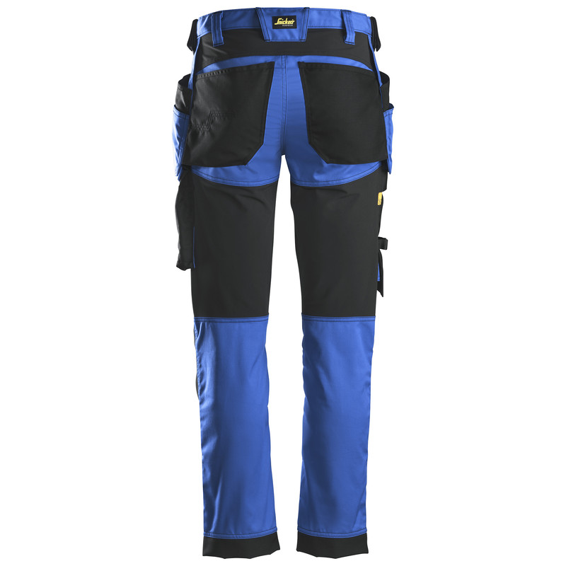 Snickers AllroundWork stretch werkbroek met holsterzakken Slim fit 6241 48 kobalt blauw*