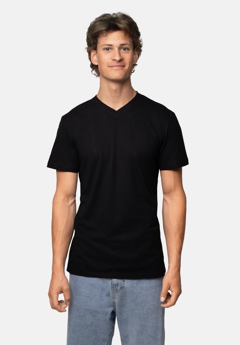 MODAL T-SHIRT MED V-HALS TIL MÆND