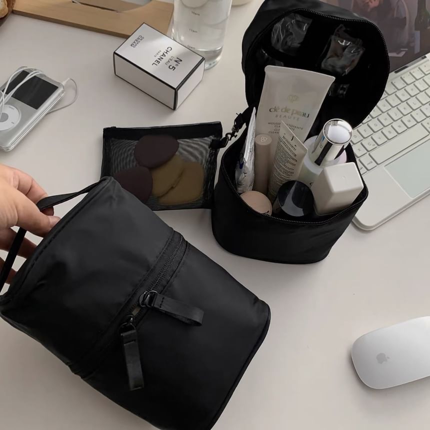 ZenlyHabit - Mini make-uptas van effen nylon (verschillende designs)