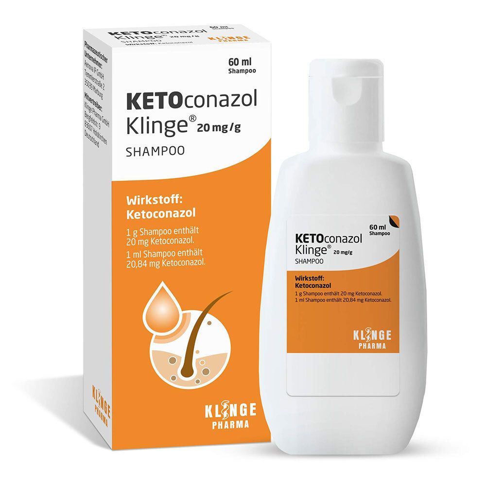Ketoconazol Klinge 20 mg/g Shampoo bei Schuppen und Juckreiz