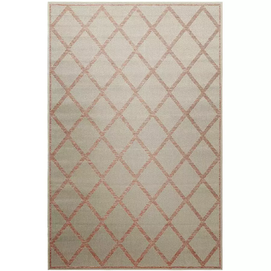 Homie Living Outdoorteppich In & Outdoor Bergamo beige rot