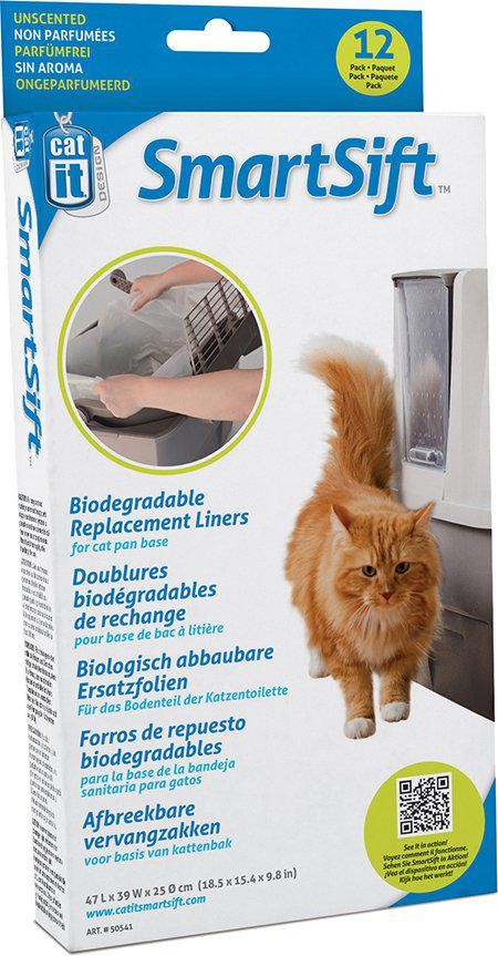 CATIT - Bionedbrydelige poser til(Top) Smart Sift 12Stk