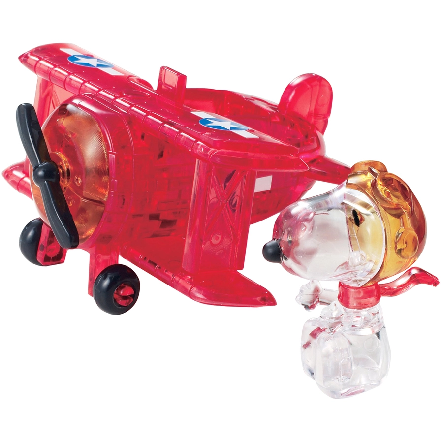 HCM Kinzel Crystal Puzzle Snoopy im Flugzeug Mehrfarbig
