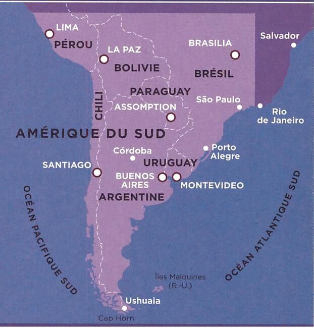 IGN - AMERIQUE DU SUD SUD 1 4 000 000