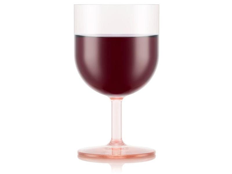 Bodum Outdoor-Weinglas Oktett 250 ml, Rosa, 4 Stück Rotweingläser für draussen