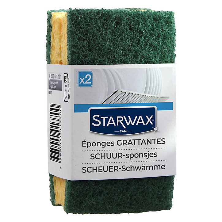 Lot de 2 éponges grattantes multi-surfaces