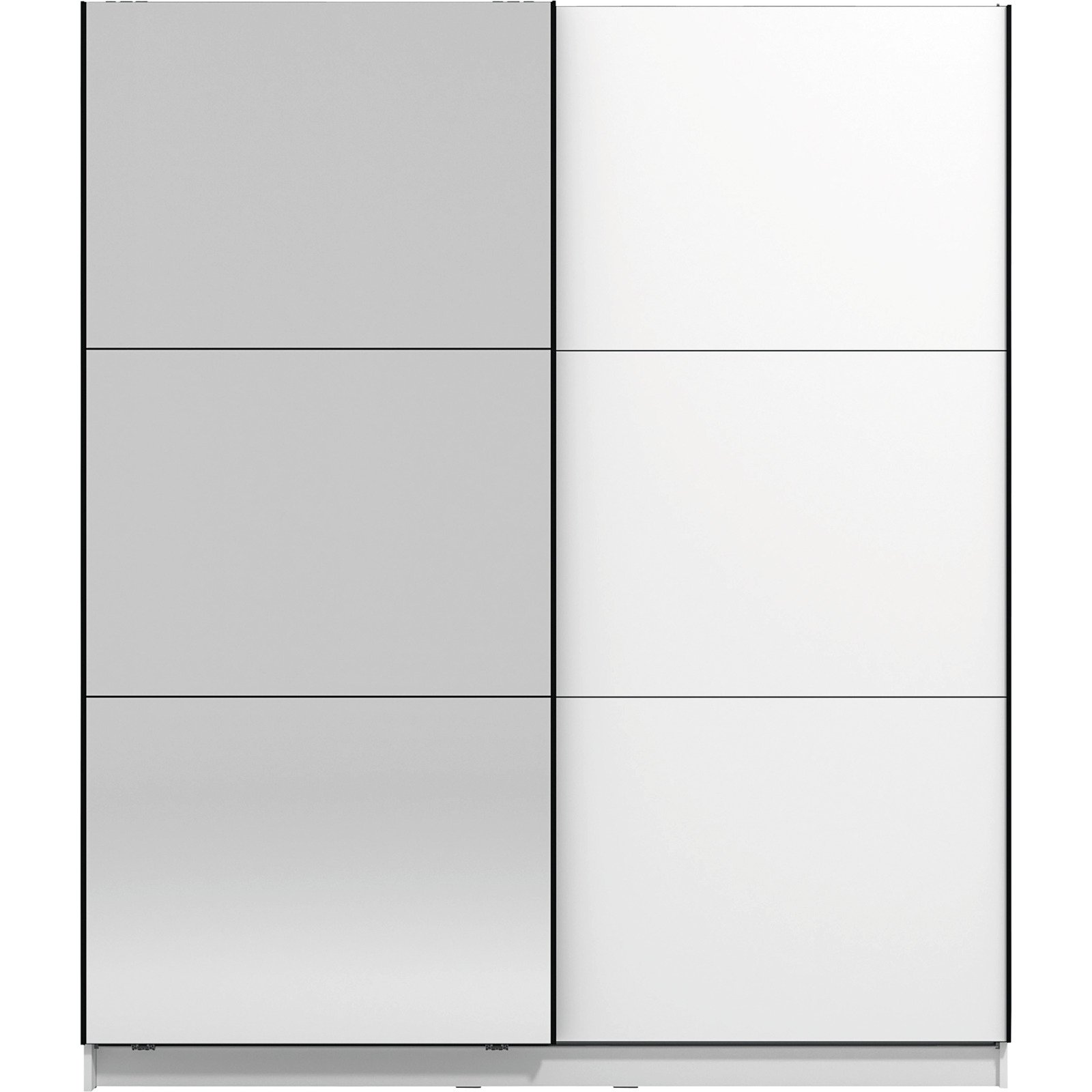 Schrank Sierra Melamin 179 x 210 x 62,5 cm, mit Spiegel weiss