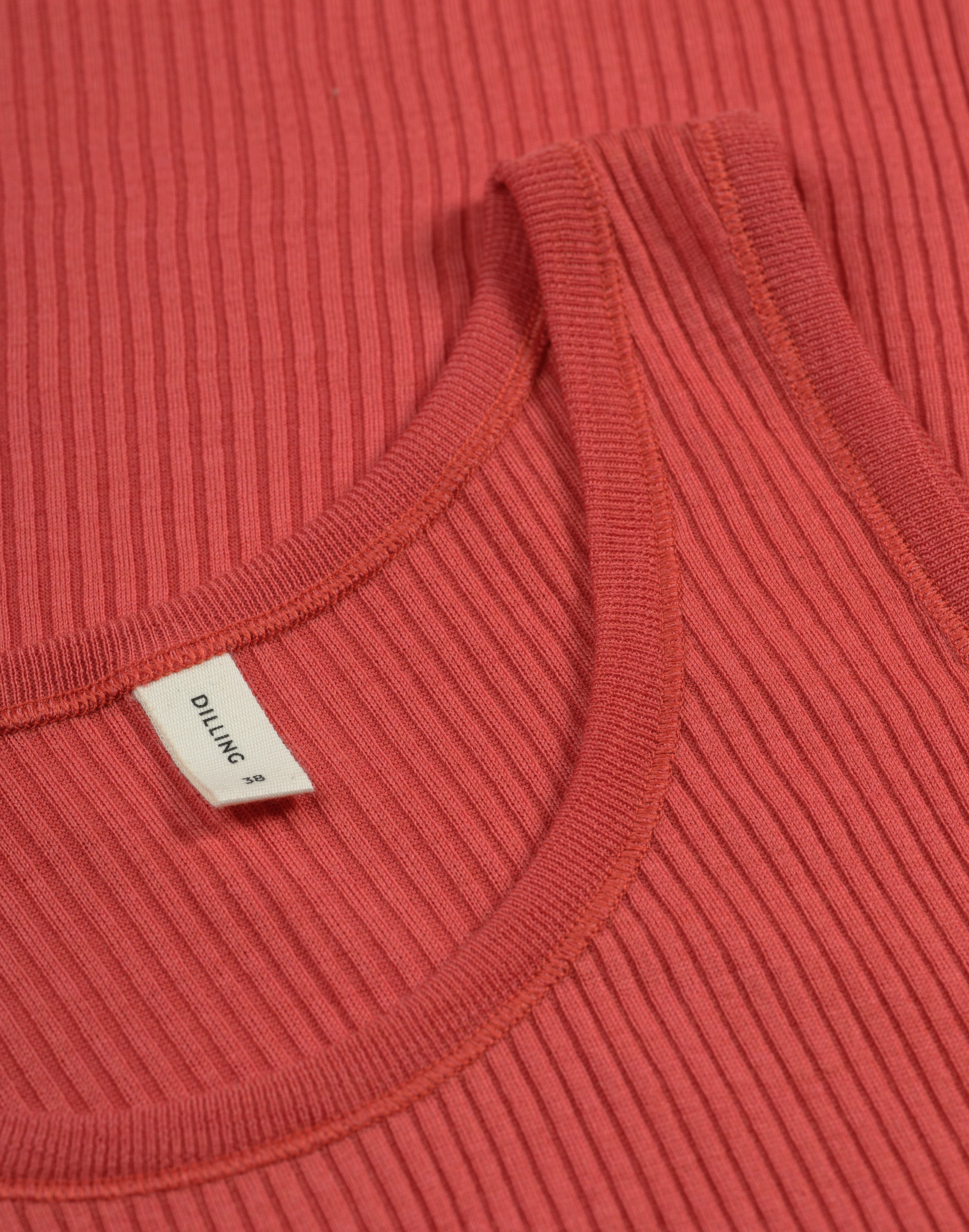 Tanktop van merinowol voor dames in Retro-rood
