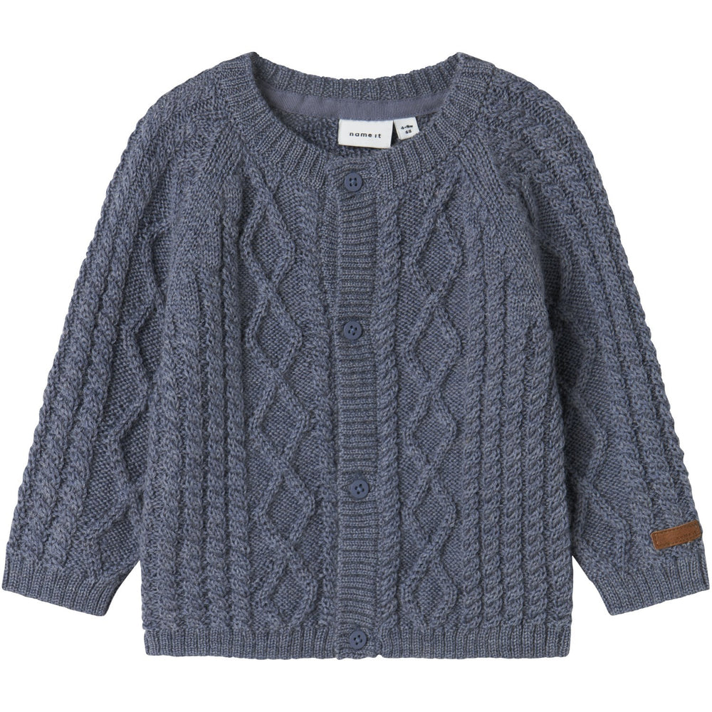 Køb Name It Folkstone Gray Nbmwrilla Uld Ls Strik Card
