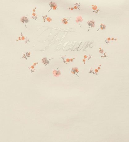 Petit by Sofie Schnoor T-Shirt - Penelope - Off White m. Blume