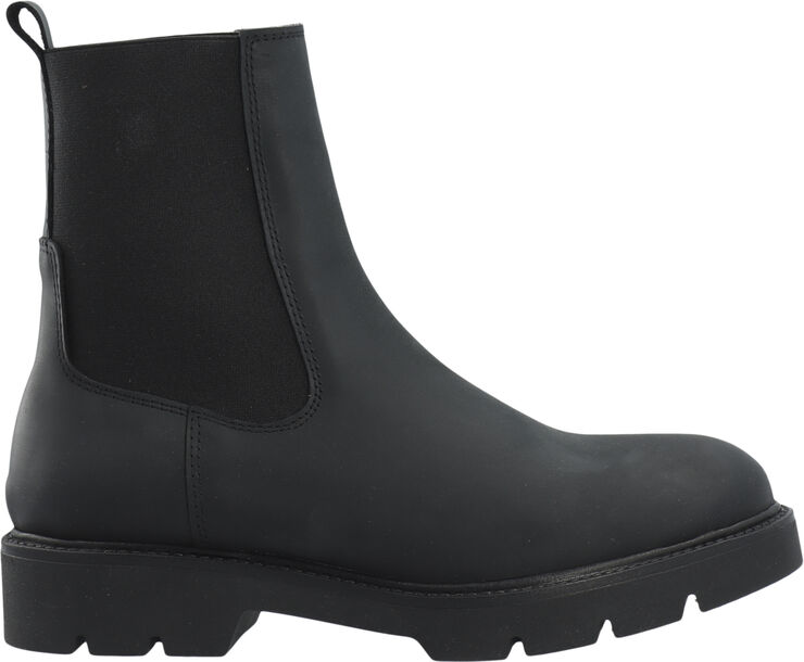 Bianco BIAOTHILIA Warmlined Chelsea Boot Waxed Leather Black