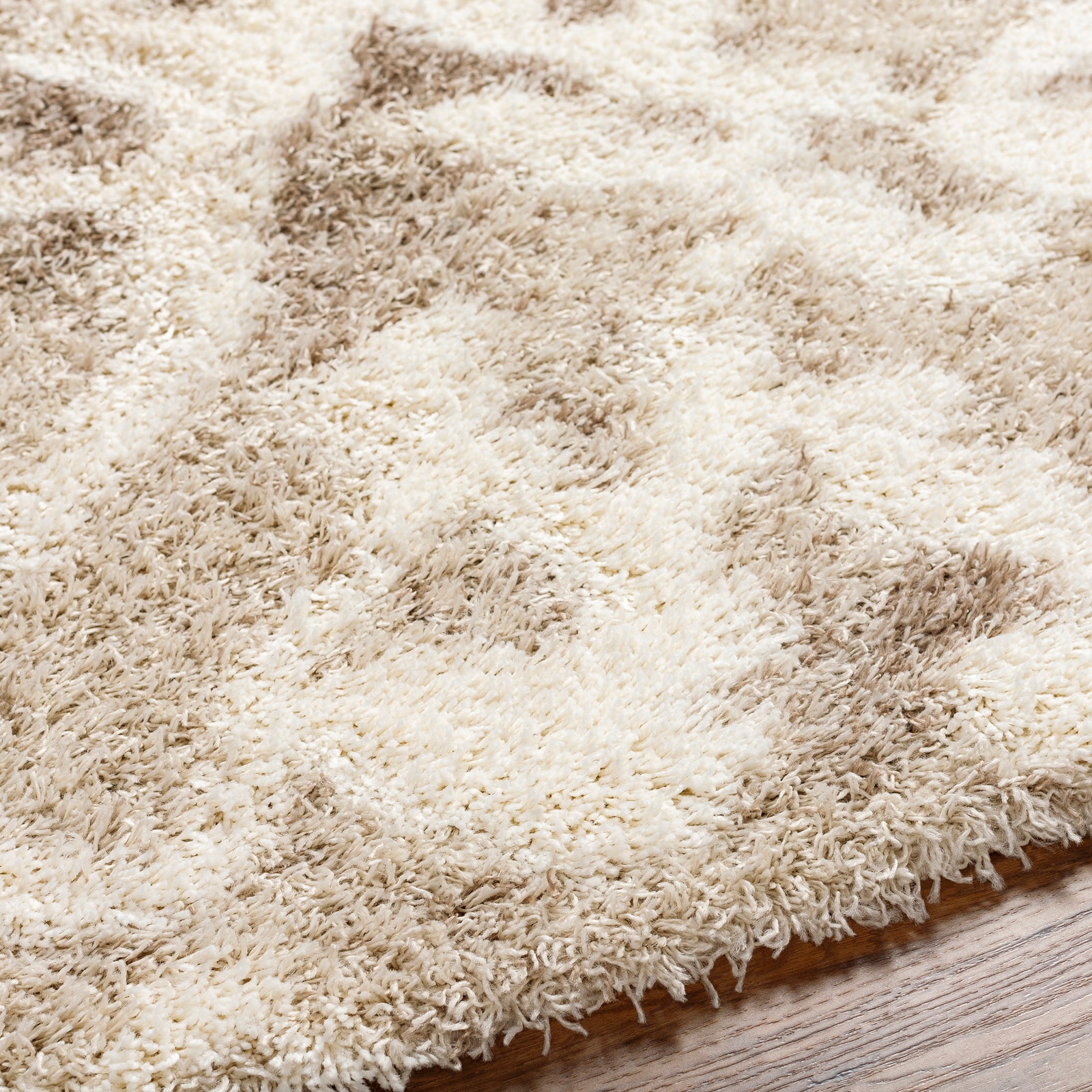 Livabliss Hochflor-Teppich »TUZLA« rechteckig 52 mm Höhe Flauschig, Langflor, Weich, Boho Wohnzimmerteppich, Beige