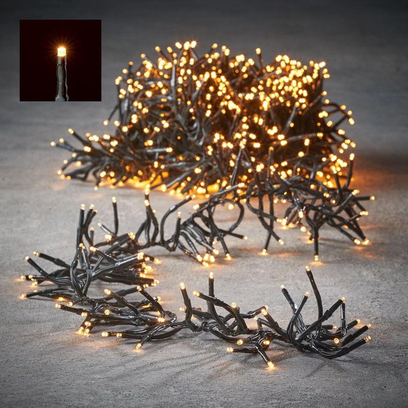 Luca Lighting - Cluster Kerstverlichting - Warm Wit - 1512 LED Lampjes - 970 cm