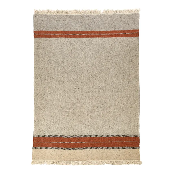Libeco Plaid Montana en laine et lin  | Gris