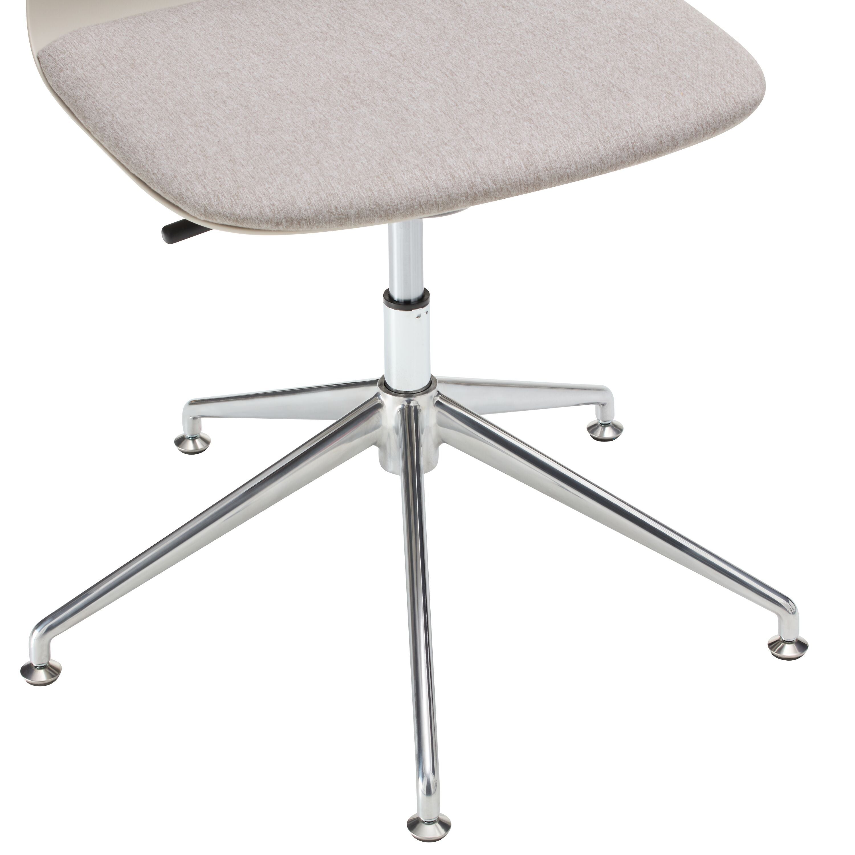 MUSK Bürostuhl - Hellgrau / B: 65.5 cm x T: 65.5 cm x H: 80.5 cm