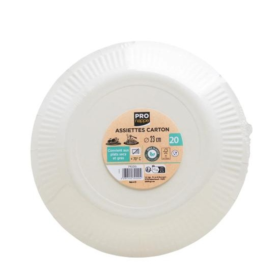 (20er Set) Ø23cm Pappteller Einweg Papier Teller Party Geschirr Tisch Deko (79220I) - Olivgrün