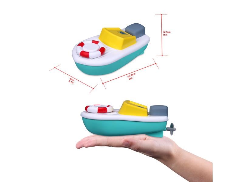 BB Junior Badespielzeug Splash n Play Boot Propeller Spielzeug für Kinder