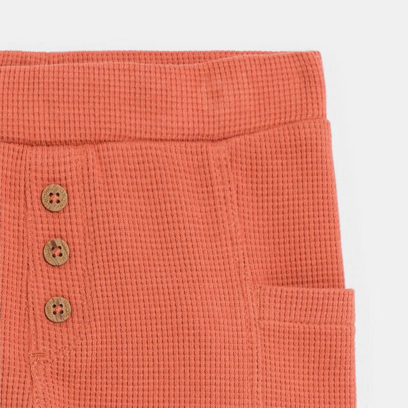 Pantalon coton souple fantaisie terracotta bébé garçon Orange