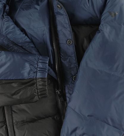 Emporio Armani Dynejakke - MørkArmy Grøn/M?rkebl?