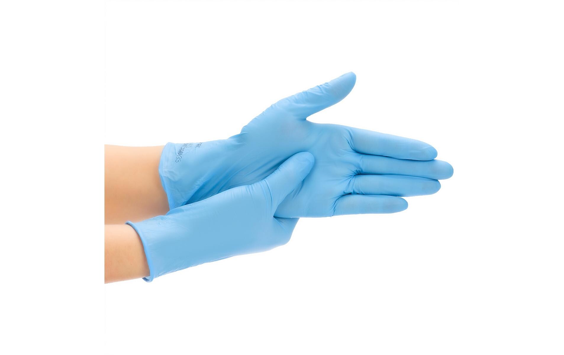 Nitril Expert L, Blau, 100 StkEinweg Medizin- und Schutzhandschuh