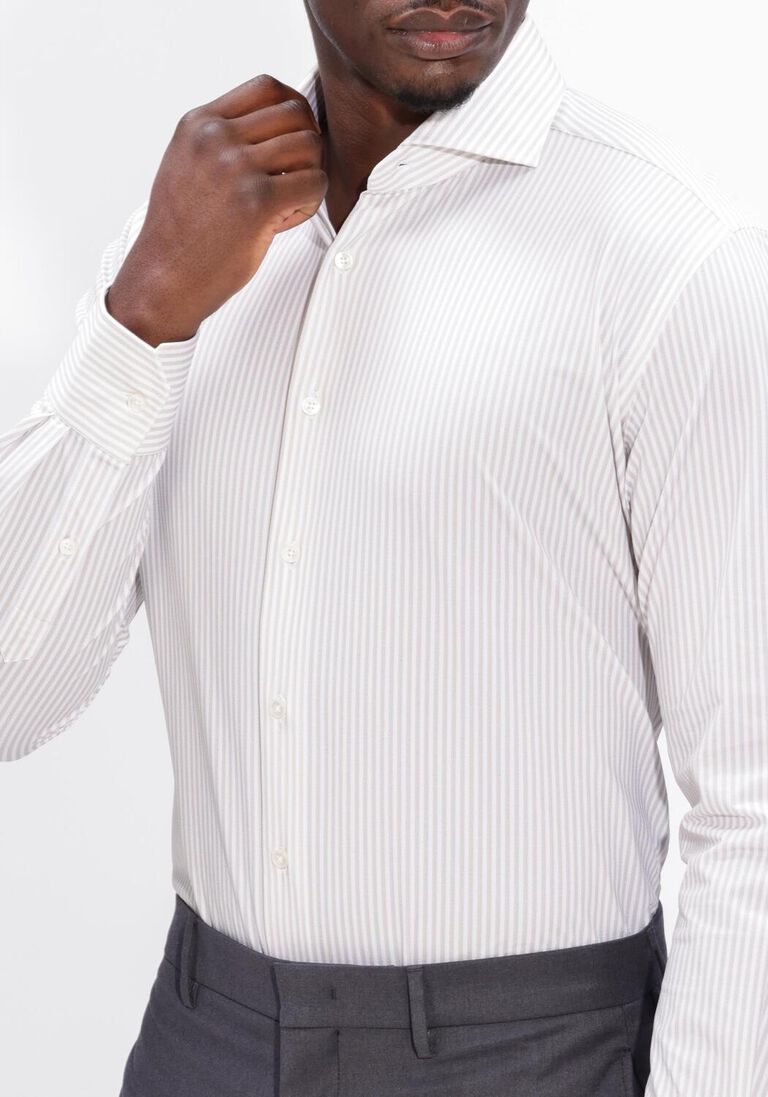 beige xacus overhemden active shirt 520ml