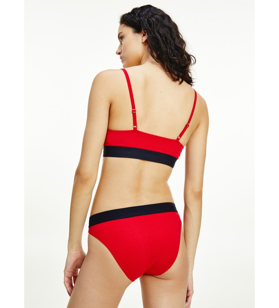 Sutiã Tommy Hilfiger com bojo, vermelho