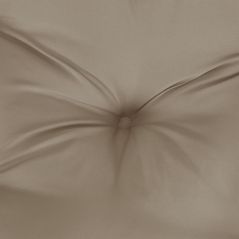 Coussins de banc de jardin 2 pcs taupe 100x50x7 cm tissu oxford