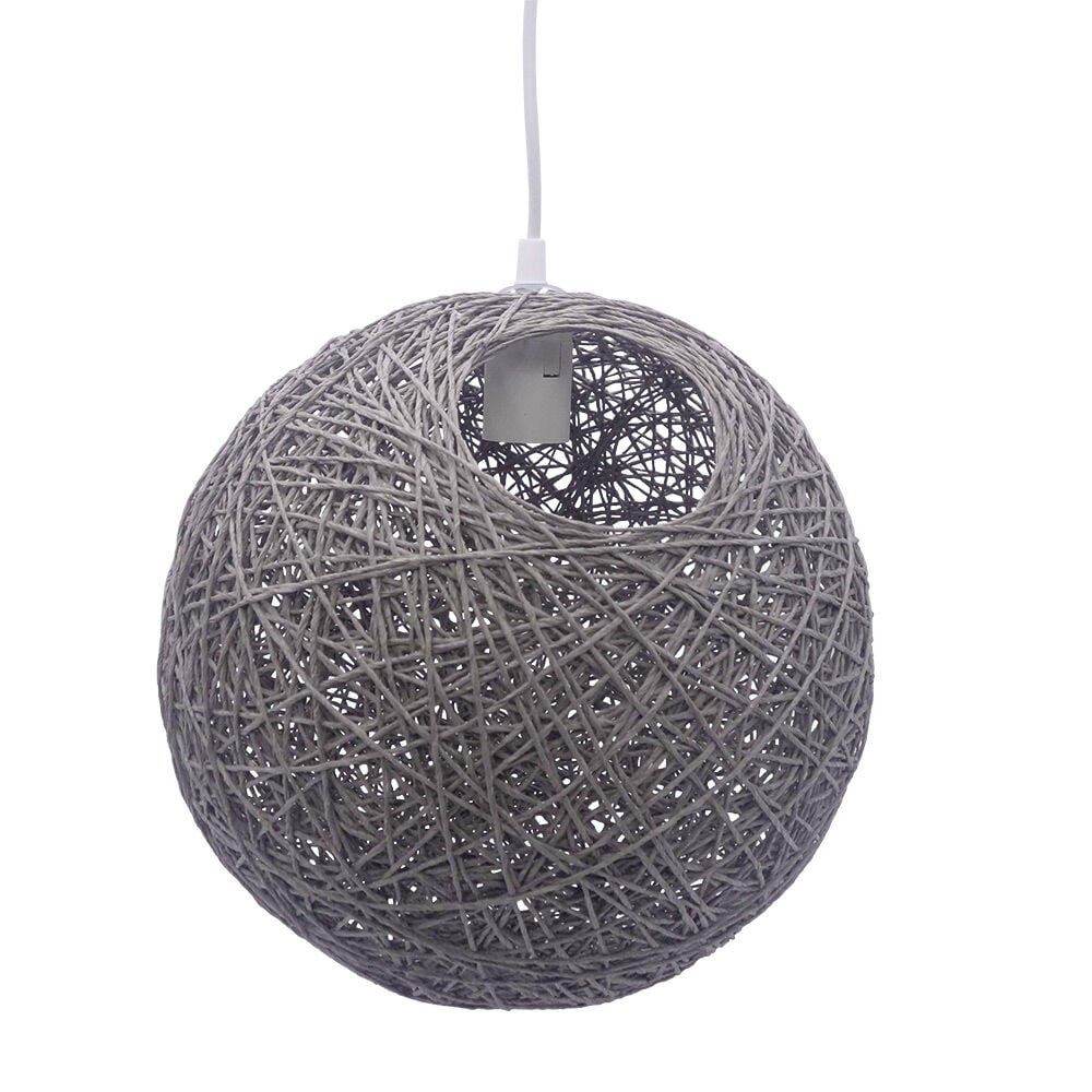 Suspension boule papier filaire gris Ø30cm
