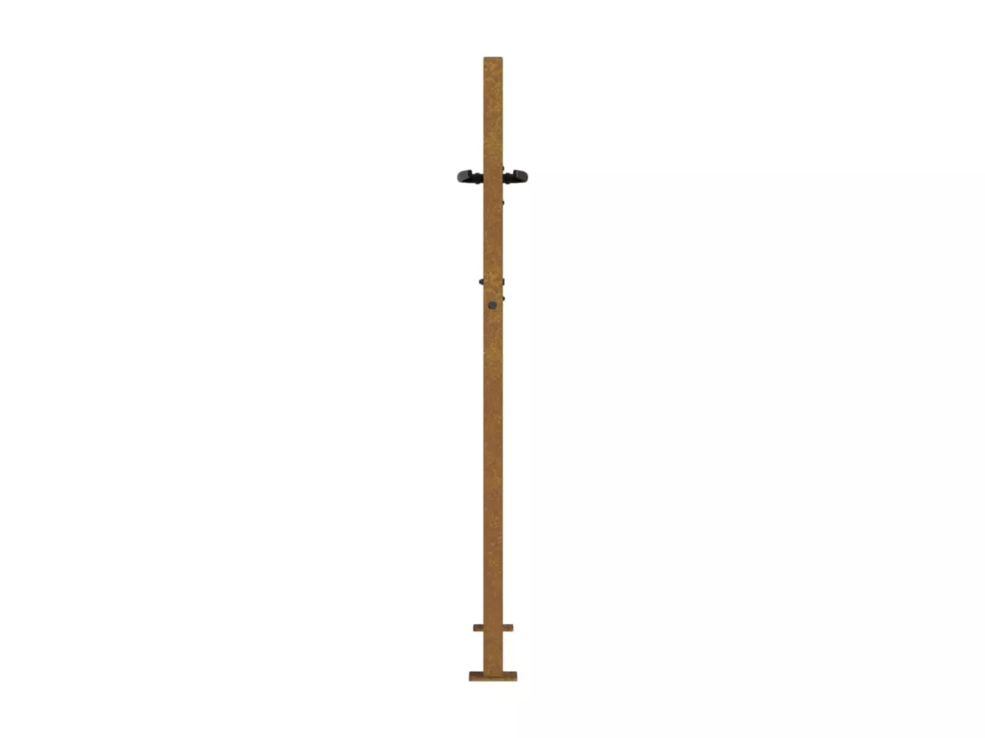 Portail de jardin 105x130 cm acier corten conception de l'arbre