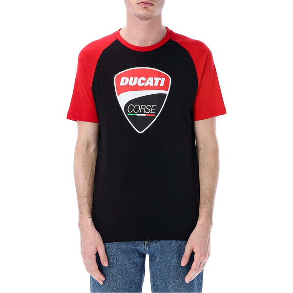 ducati racing - T-shirt Big Logo Noir / Rouge