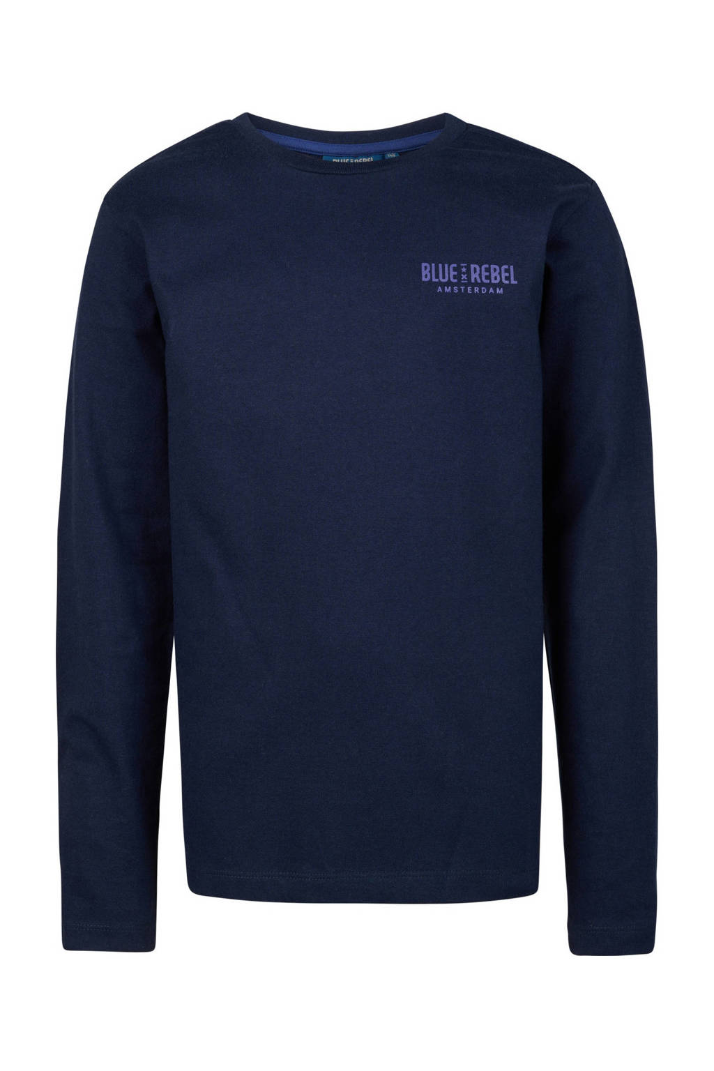 Blue Rebel longsleeve Kenzo met logo donkerblauw