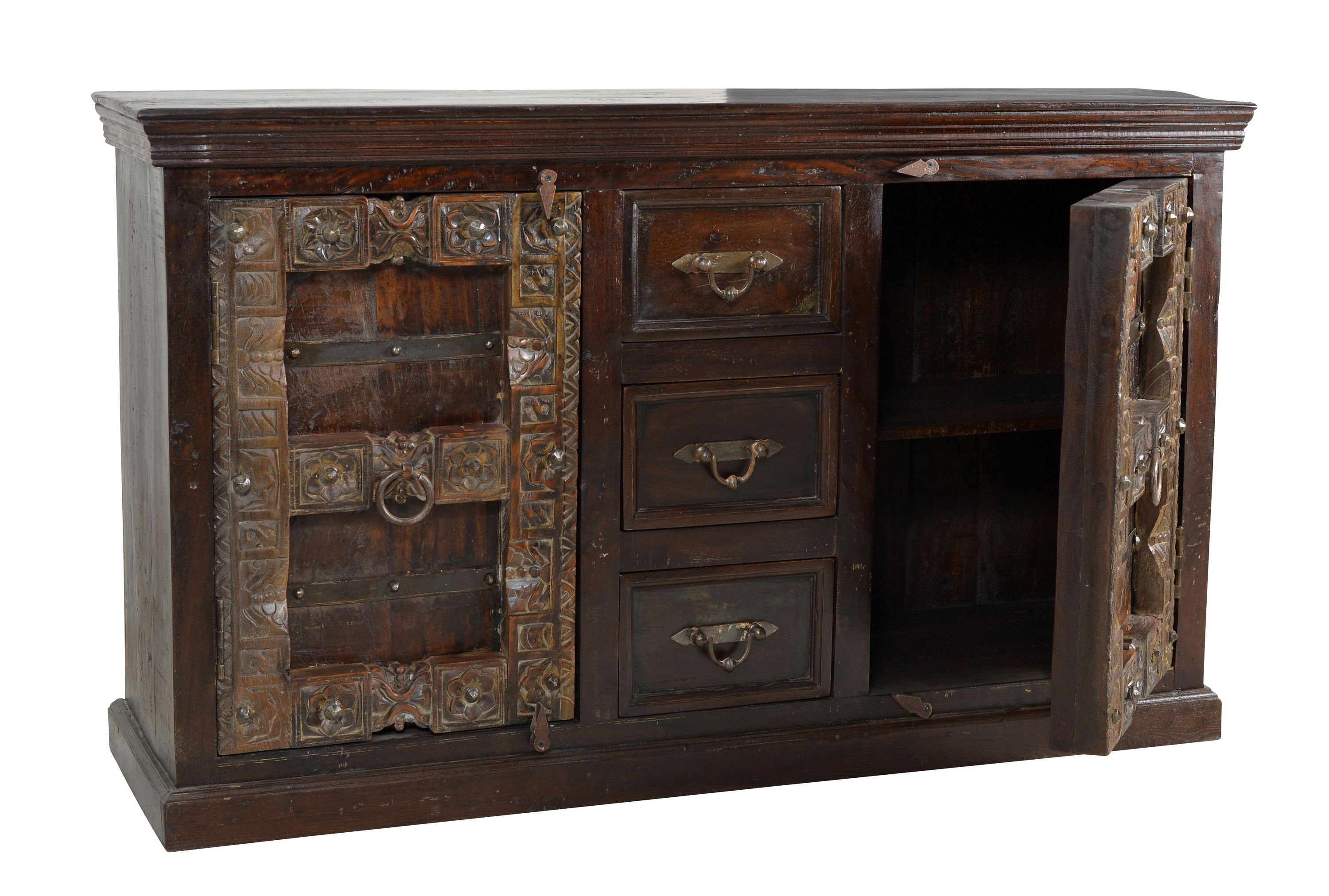 Sideboard Almirah Altholz Kommode Wohnzimmer Esszimmer Schubladen Schrank
