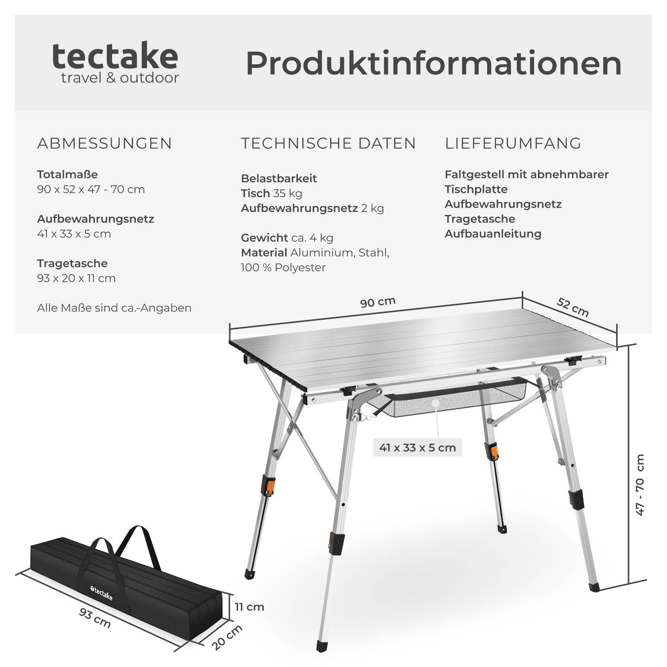 Campingtisch Tina
