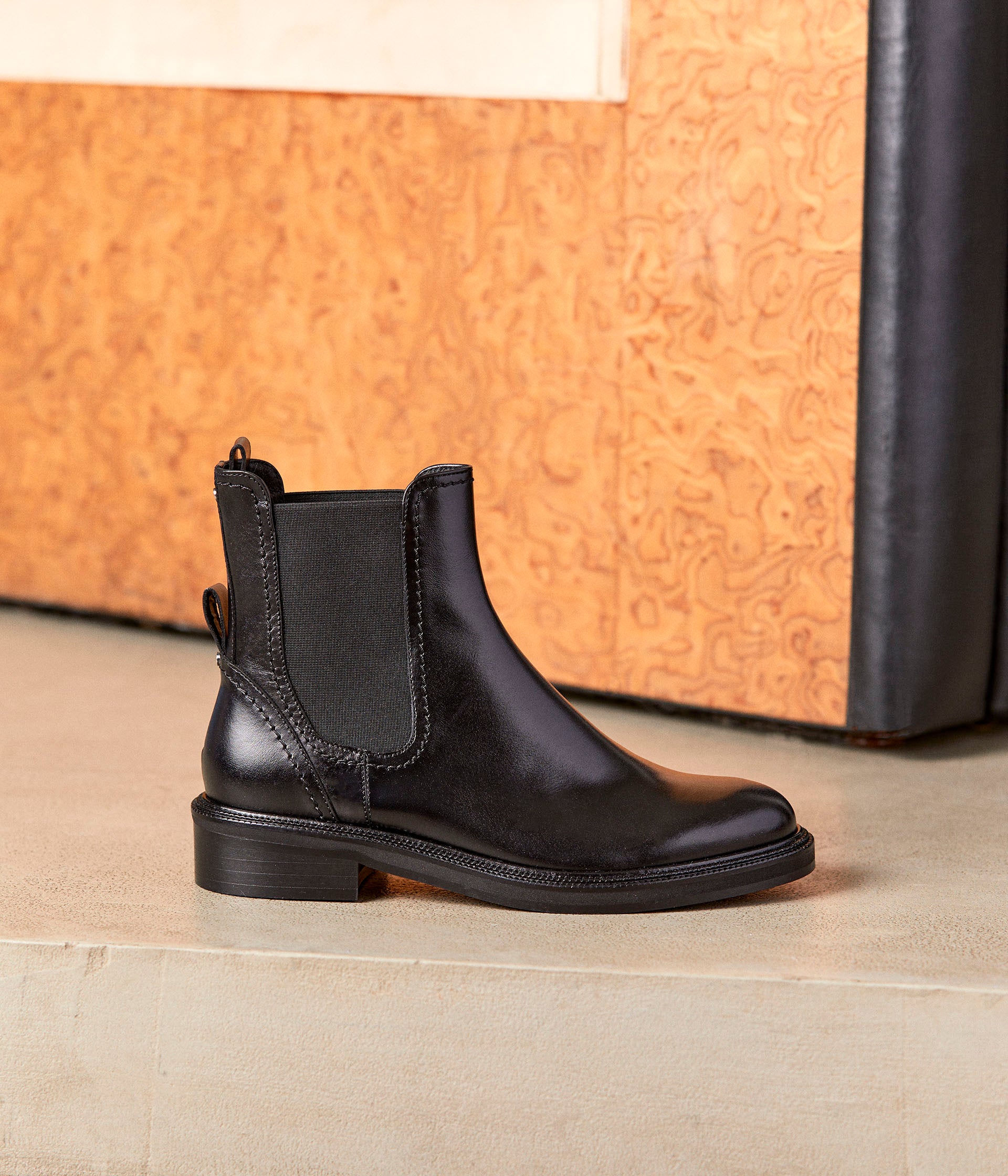 Boots noires Bérénice