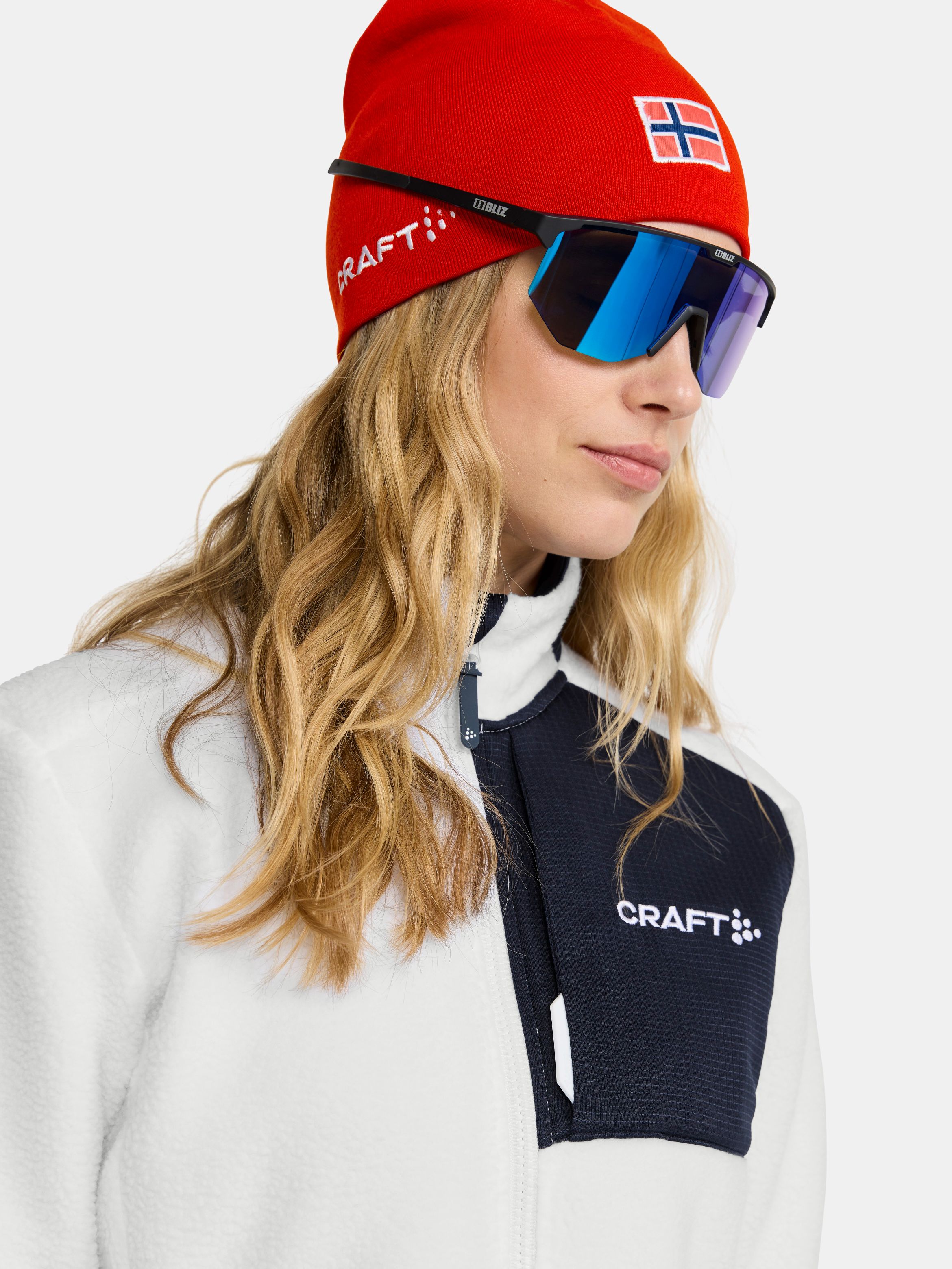 Craft Nor Explore Pile Fleece Jacket Womens White/Blaze
