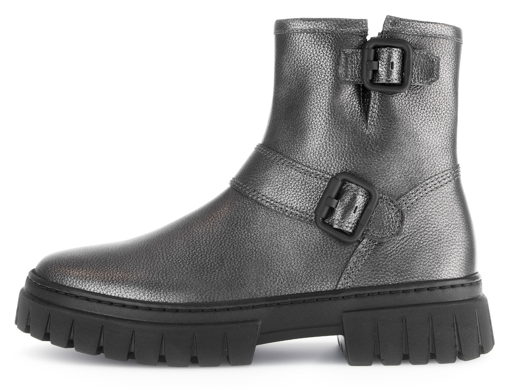 Gabor Schlupfboots »York«  , Plateau, Stiefelette, Chunky Boots, Weite G, in Metallic-Optik