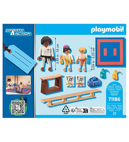 Playmobil Sports & Action Set - Karatetraining - 71186 - 21 Teil