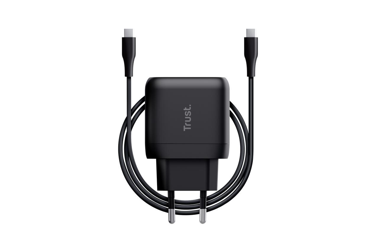 USB-Wandladegerät Maxo PD 45 W SchwarzLeistungsstarkes USB-C-Ladegerät USB-C-Kabel
