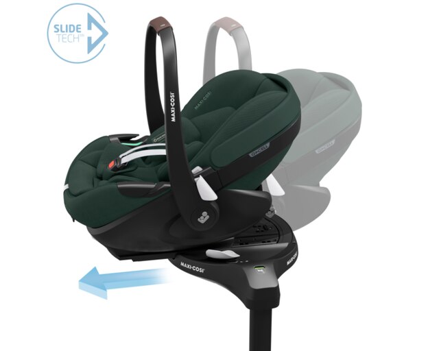 Pebble 360 Pro² 0 - 18 M  40 - 87 cm  0 - 13 kg    Innovative SlideTech® Technologie |    Flache Liegeposition |    ClimaFlow zur Temperaturregulierung |    Easy-in-Gurt |    G-CELL Seitenaufprallschutz |