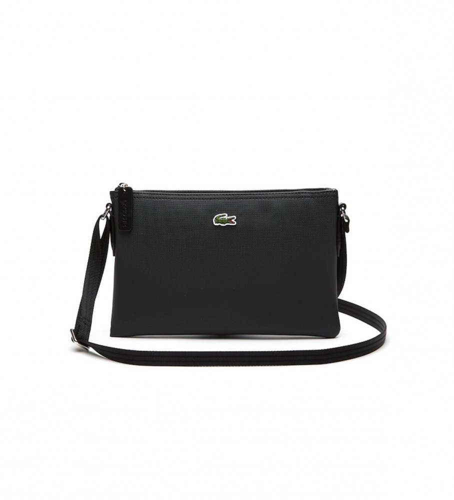 Bolsa transversal plana Lacoste L.12.12 Concept preta