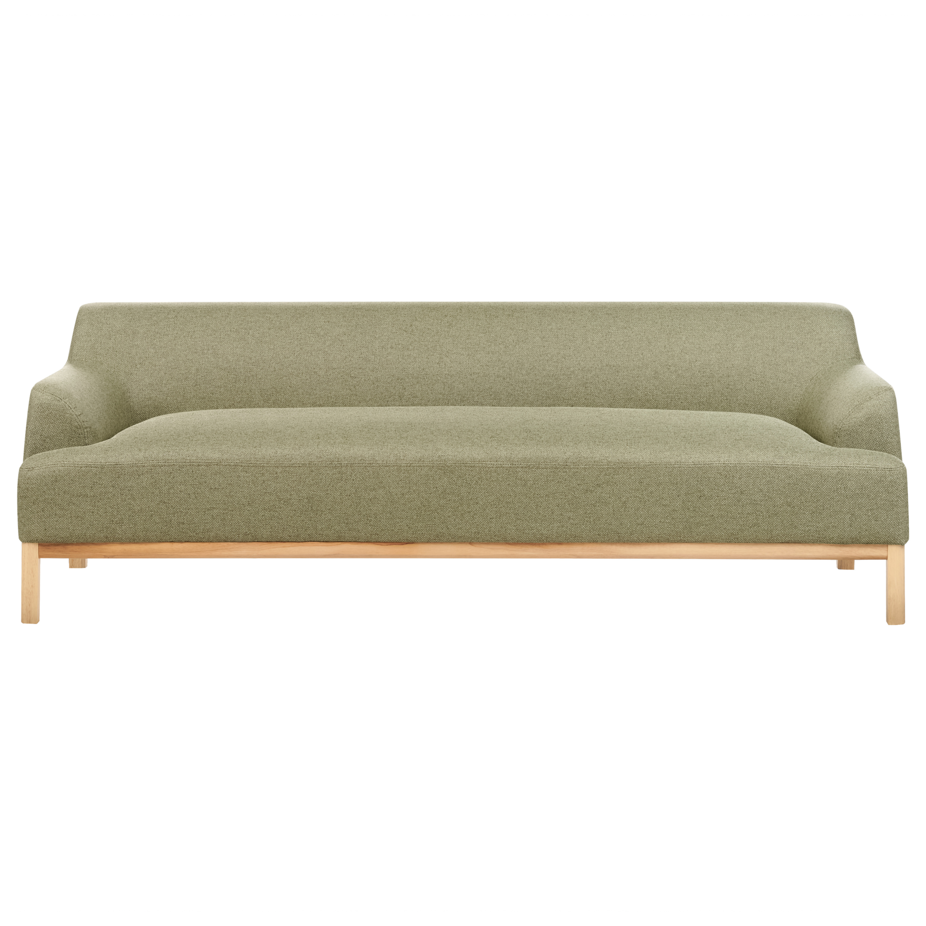 Beliani - SOSJO - Driezitsbank - Olijfgroen - Polyester