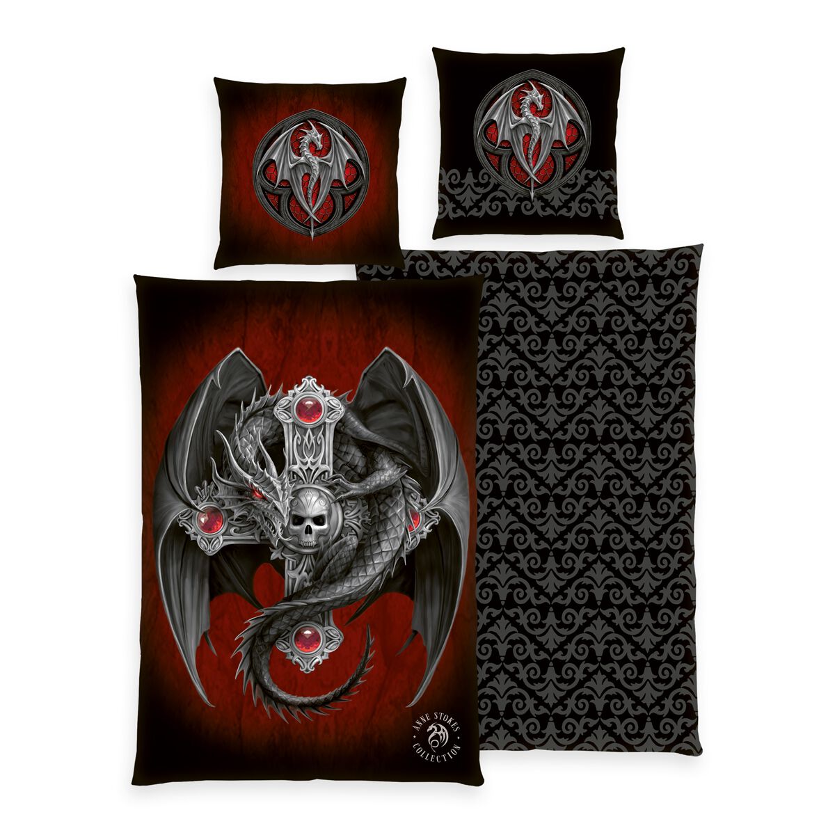 Dragon Gothique | Anne Stokes Parure de lit