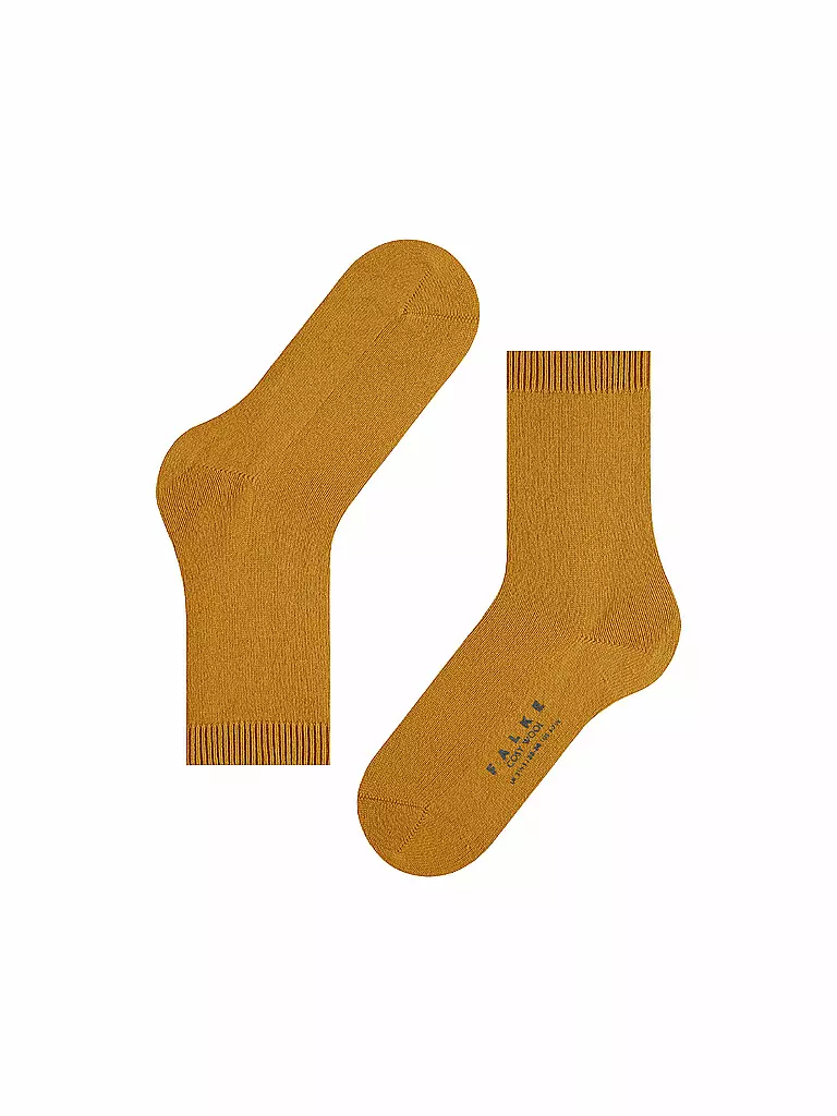FALKE Socken COSY WOOL amber gelb